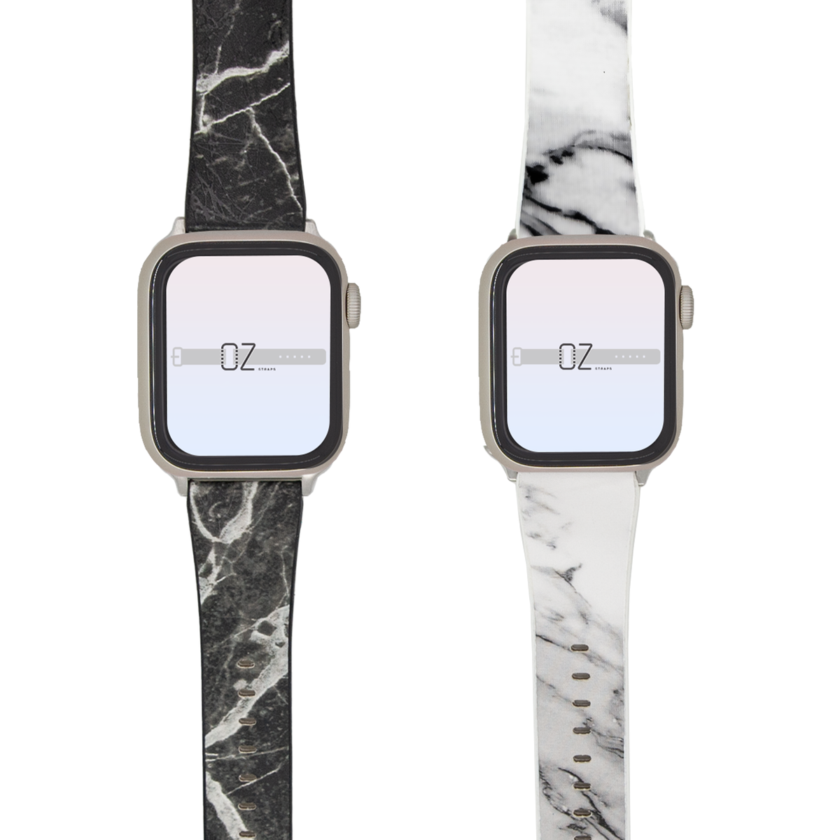 Marble Leather Apple Watch Band - OzStraps
