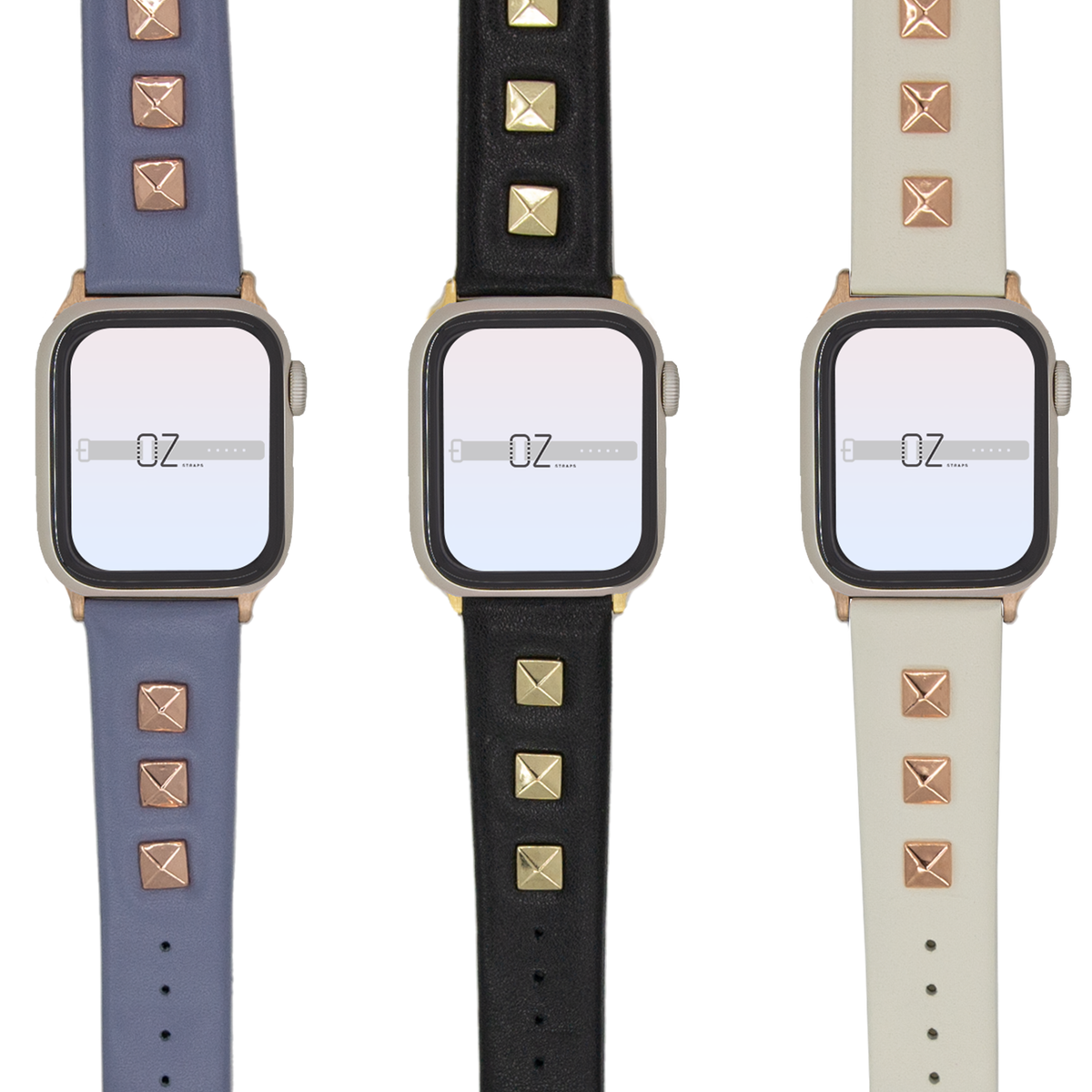 Rockstud Leather Apple Watch Band - OzStraps