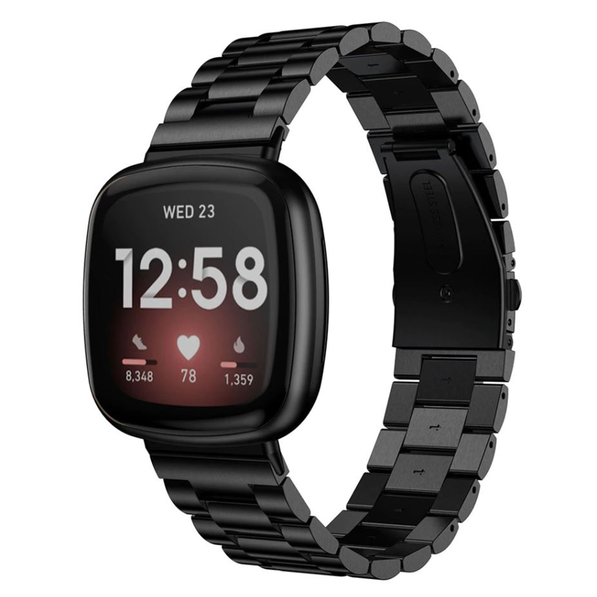 Classic Stainless Steel Fitbit Versa 3 / Sense Band