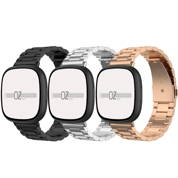 Classic Stainless Steel Fitbit Versa Sense Band OzStraps
