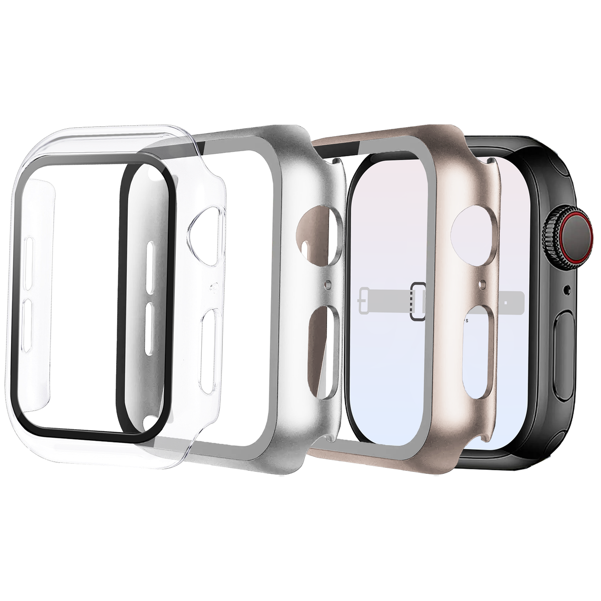 Apple Watch Hybrid Cover (Tempered Glass + Case Protector) - OzStraps
