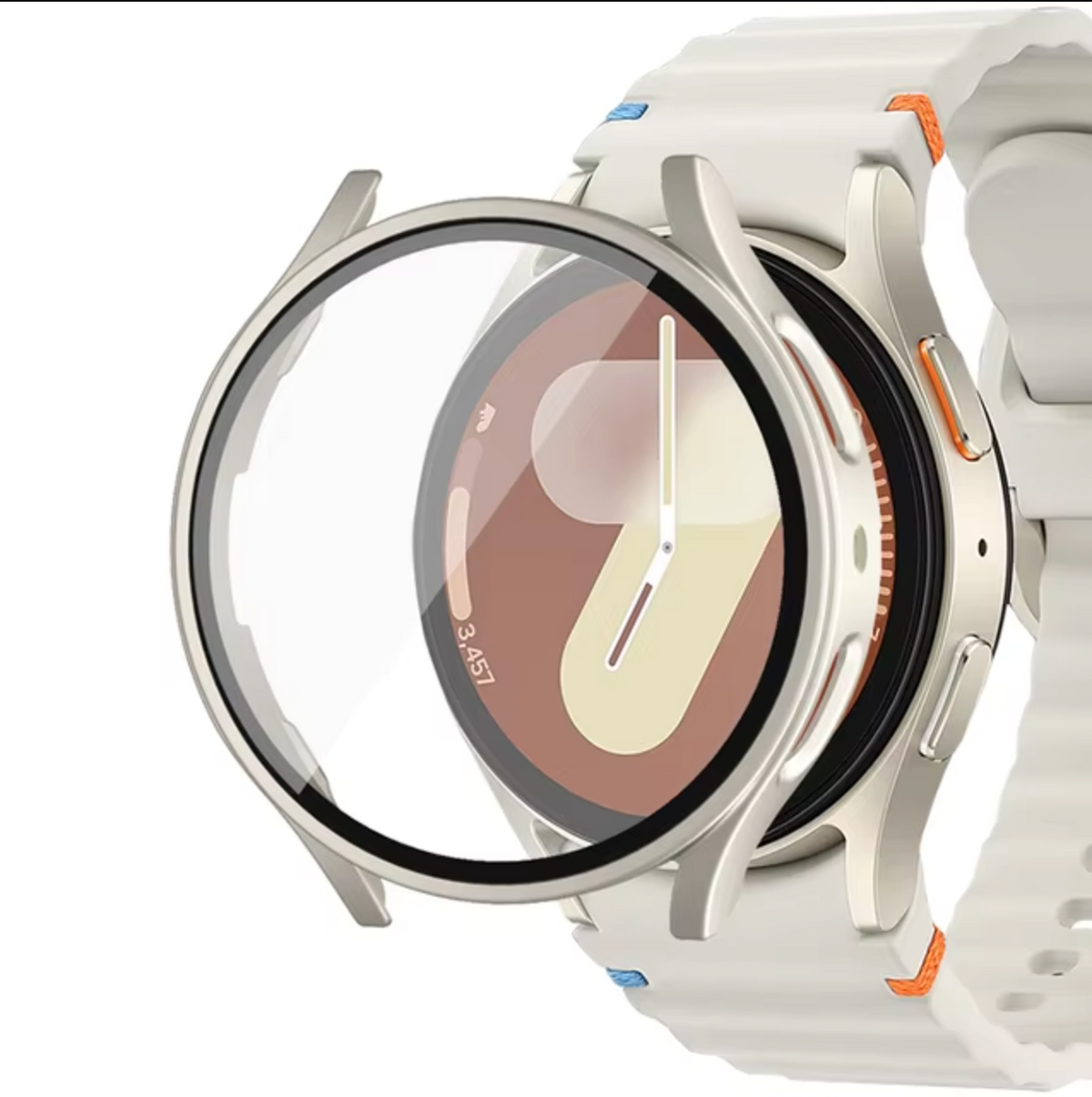 Samsung Galaxy Watch 7 Hybrid Cover (Tempered Glass + Case Protector) - OzStraps