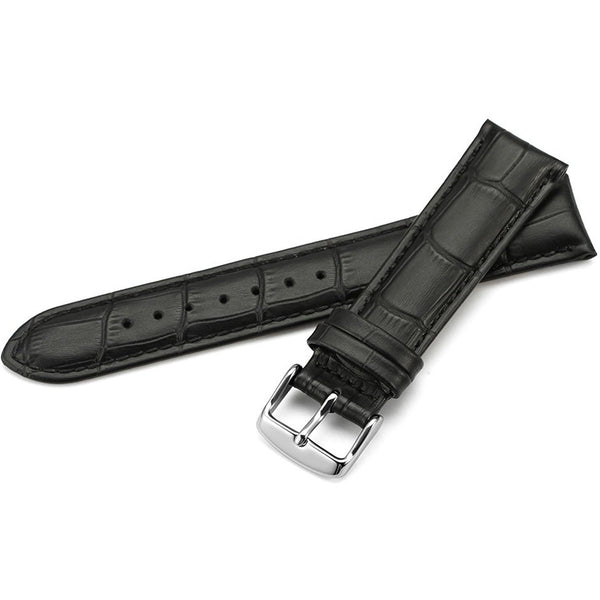 Boston Black Leather Watch Straps Australia OzStraps