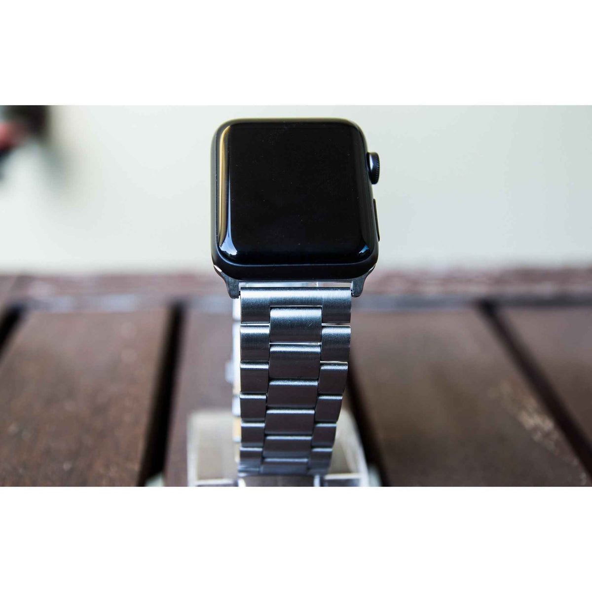 Silver Classic Stainless Steel Apple Watch Band