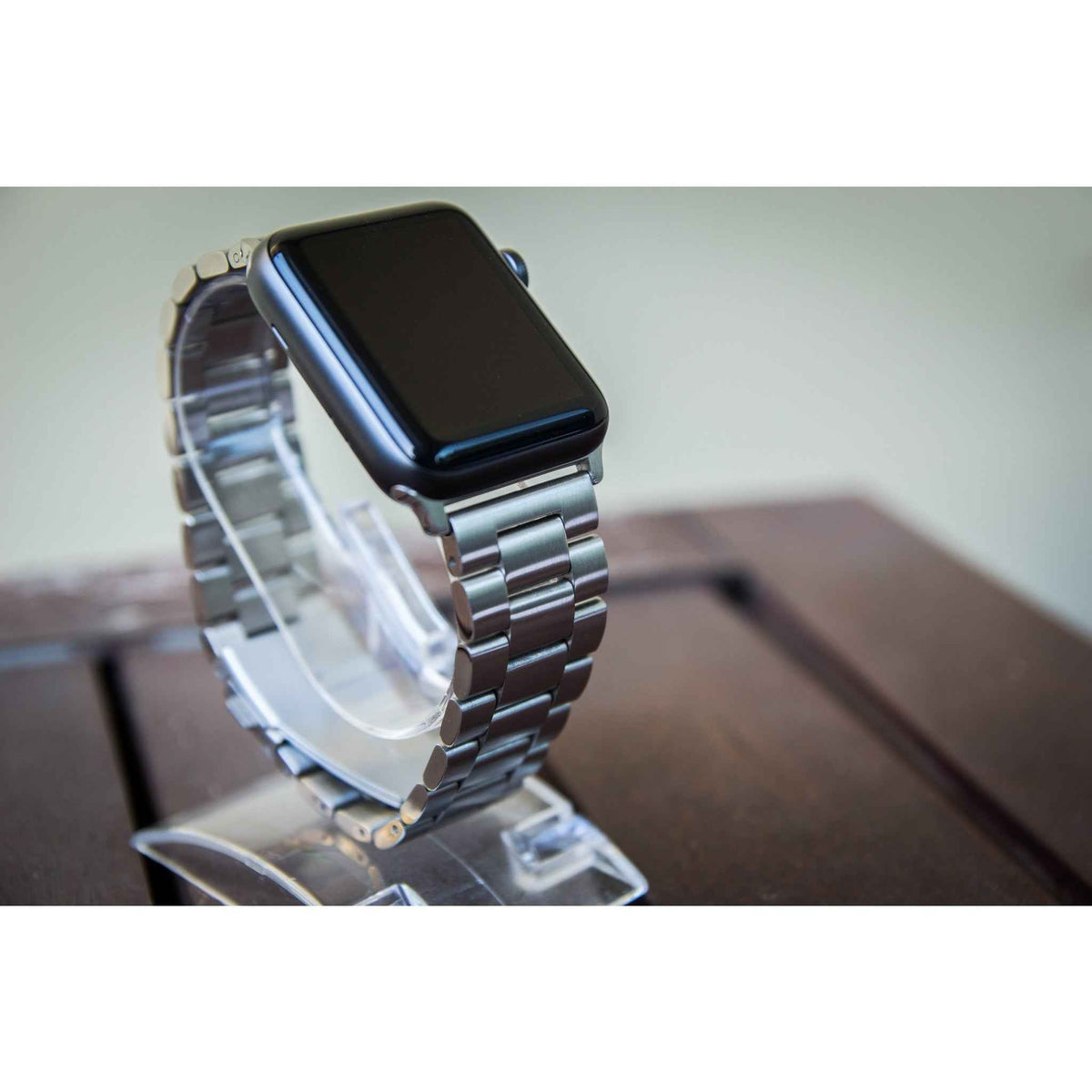 Silver Classic Stainless Steel Apple Watch Band