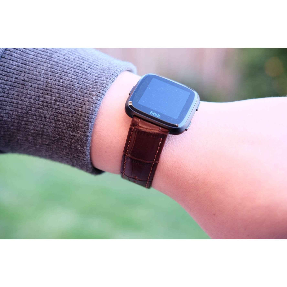 Leather Fitbit Versa Band
