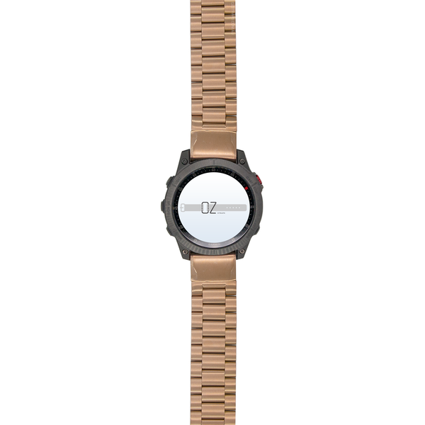Rose Gold Classic Stainless Steel Garmin Fenix 5 6 7 Band OzStraps