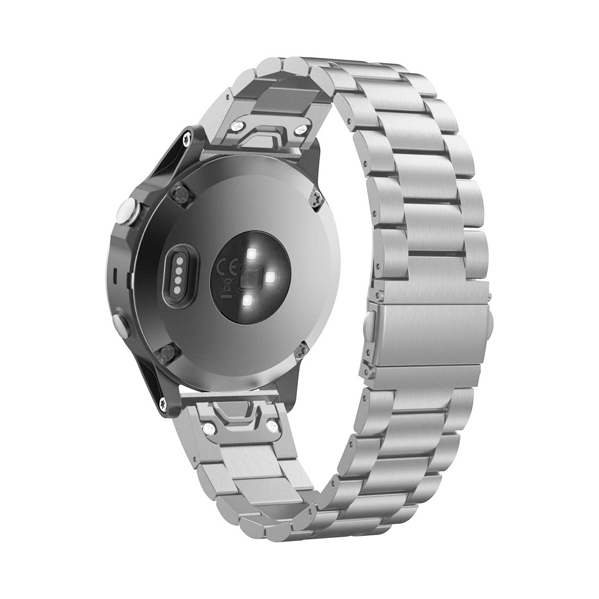Silver Classic Stainless Steel Garmin Fenix 6 / 7 / 8 (47MM) Band - OzStraps