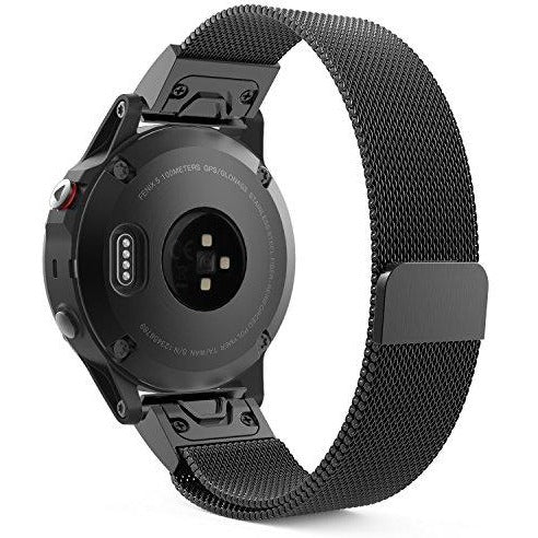 Black Milanese Loop Garmin Fenix 6 / 7 / 8 (47MM) Band - OzStraps