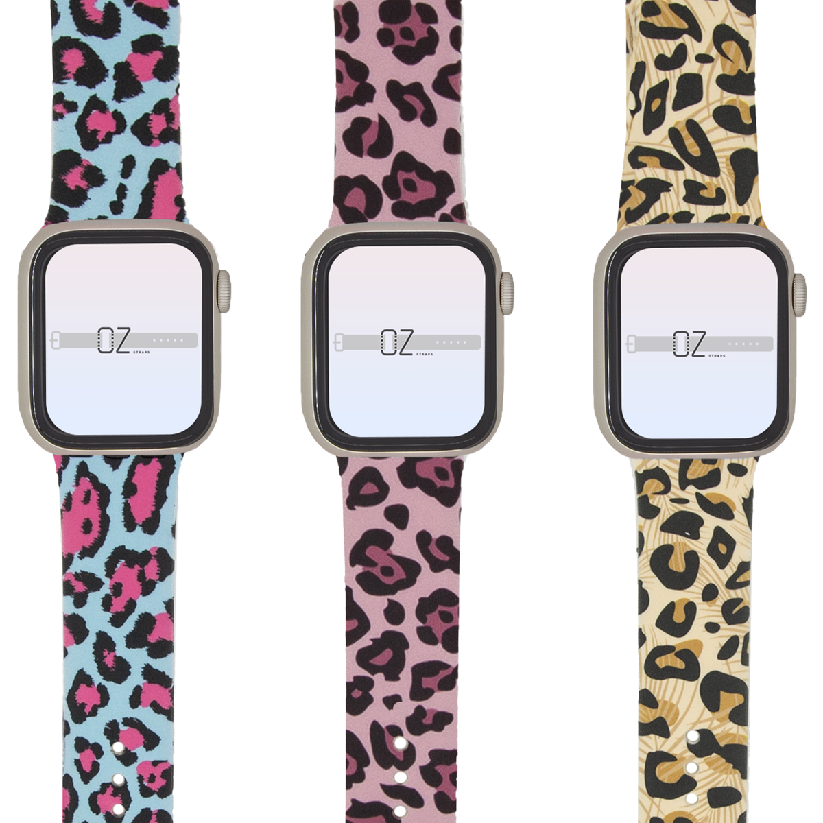 Leopard Silicone Apple Watch Band