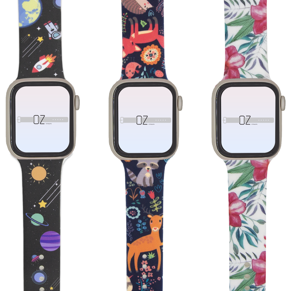 Themed Silicone Apple Watch Band