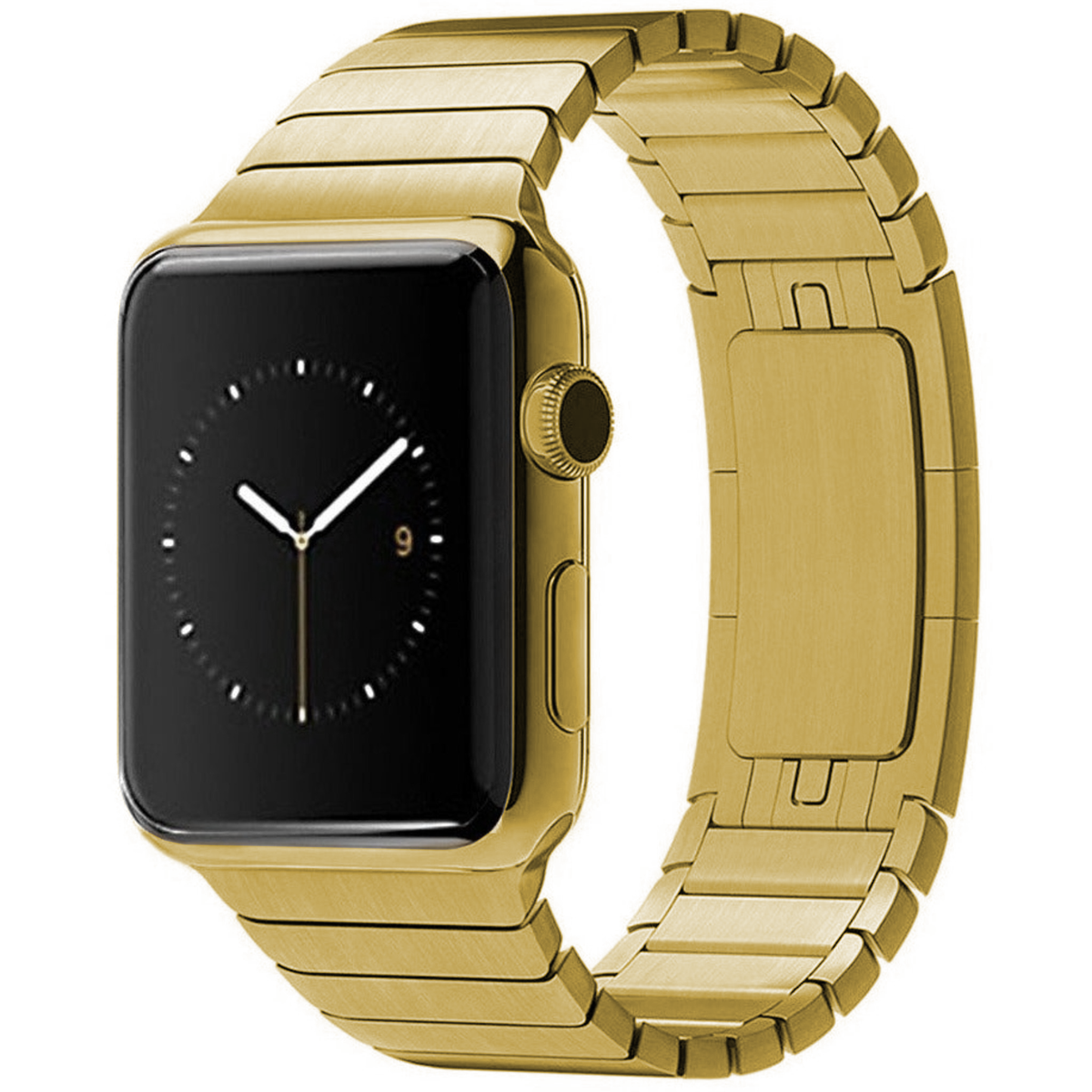 Gold Ceramic Stainless Steel Apple Watch Band