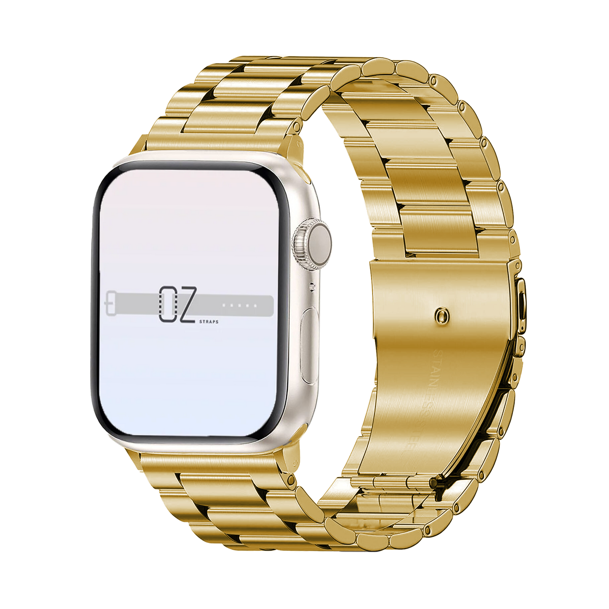 Gold Classic Stainless Steel Apple Watch Band