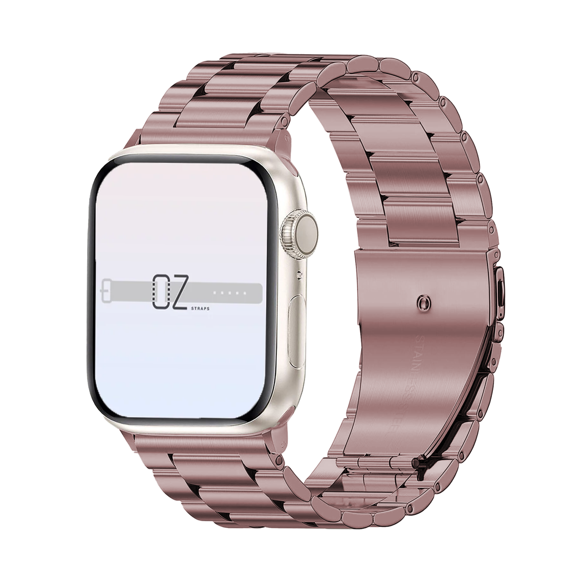 Rose Gold Classic Stainless Steel Apple Watch Band