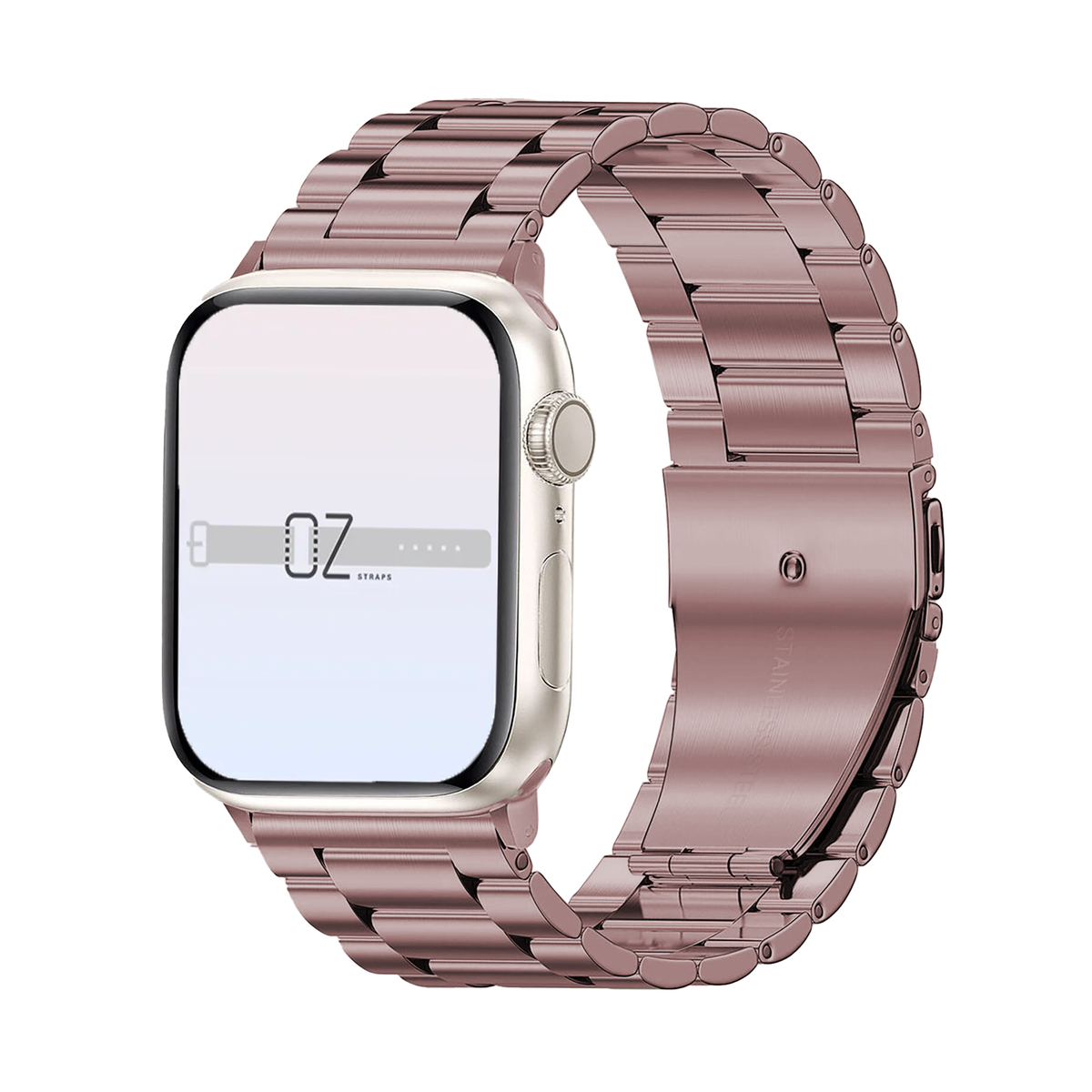 Rose Gold Classic Stainless Steel Loop Apple Watch Bands Australia OzStraps