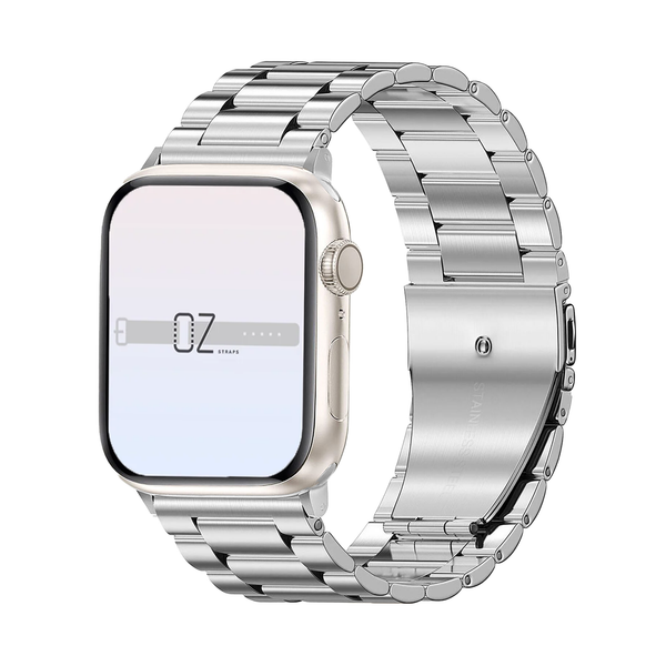 Silver Classic Stainless Steel Loop Apple Watch Bands Australia | OzStraps