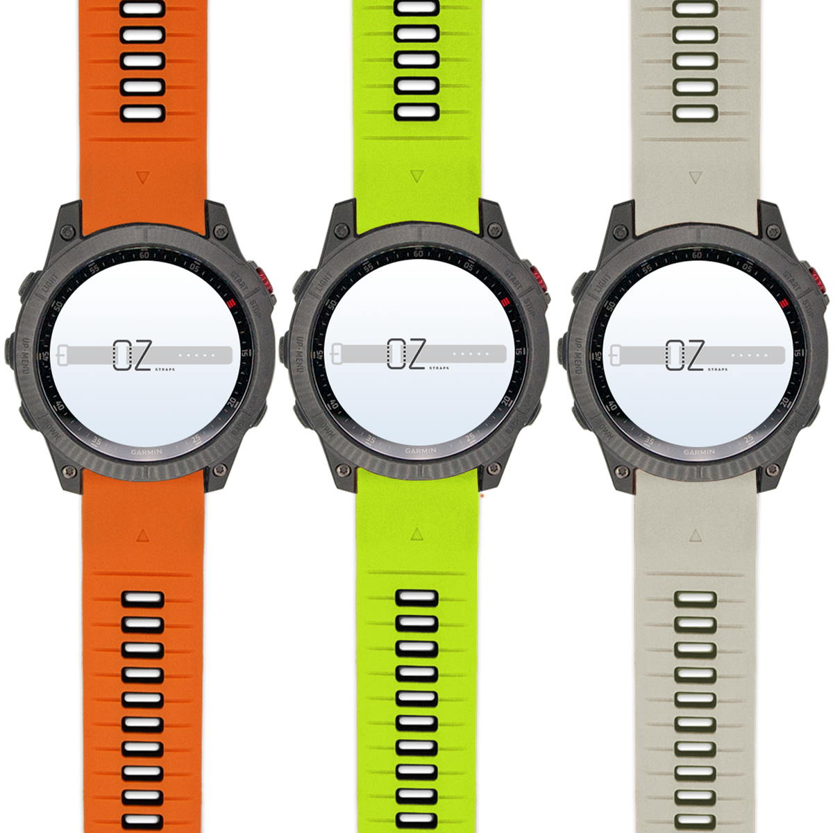 Rugged Sport Silicone Garmin Fenix 6 7 8 47MM Band OzStraps