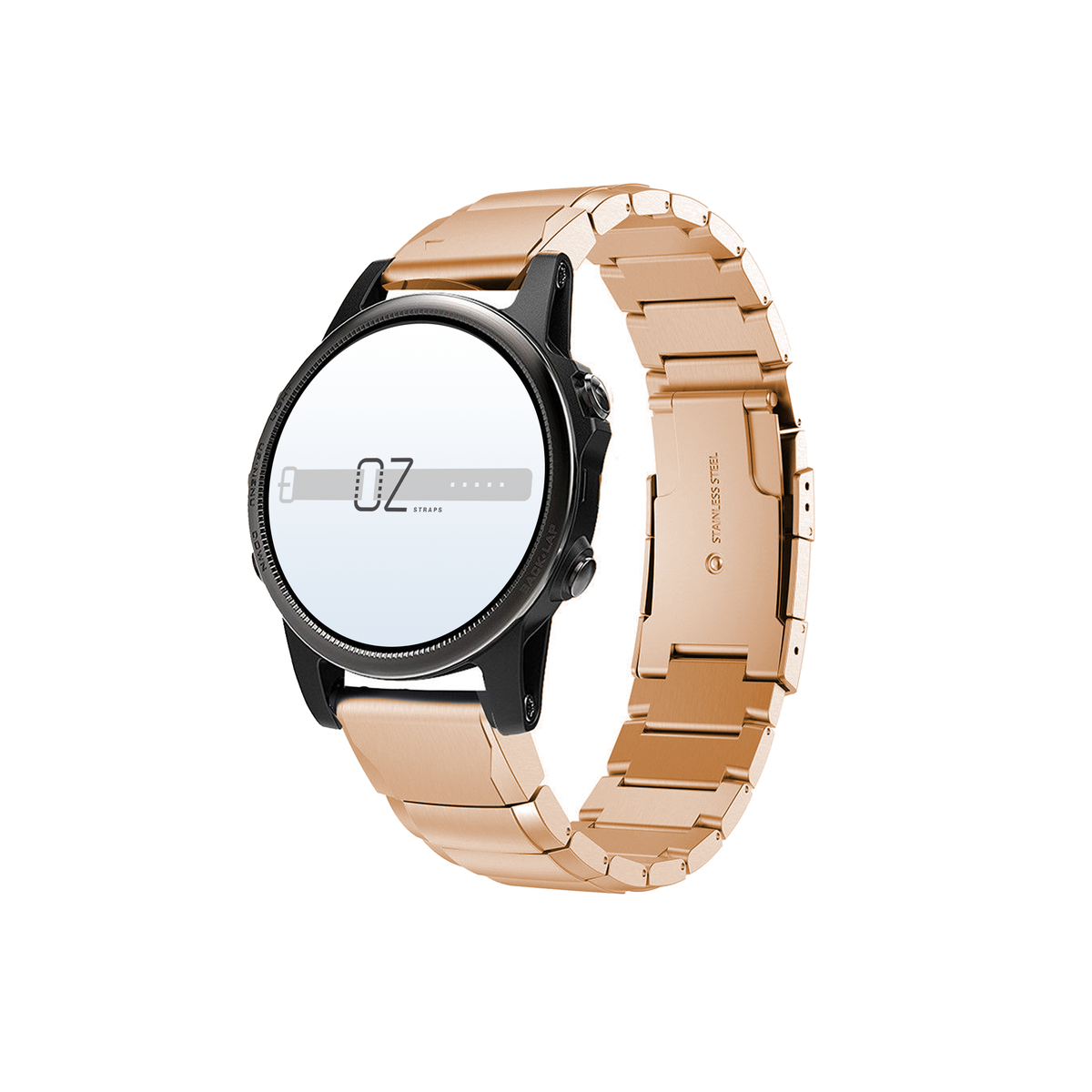 Rose Gold Ceramic Stainless Steel Garmin Fenix 6S 7S (43MM