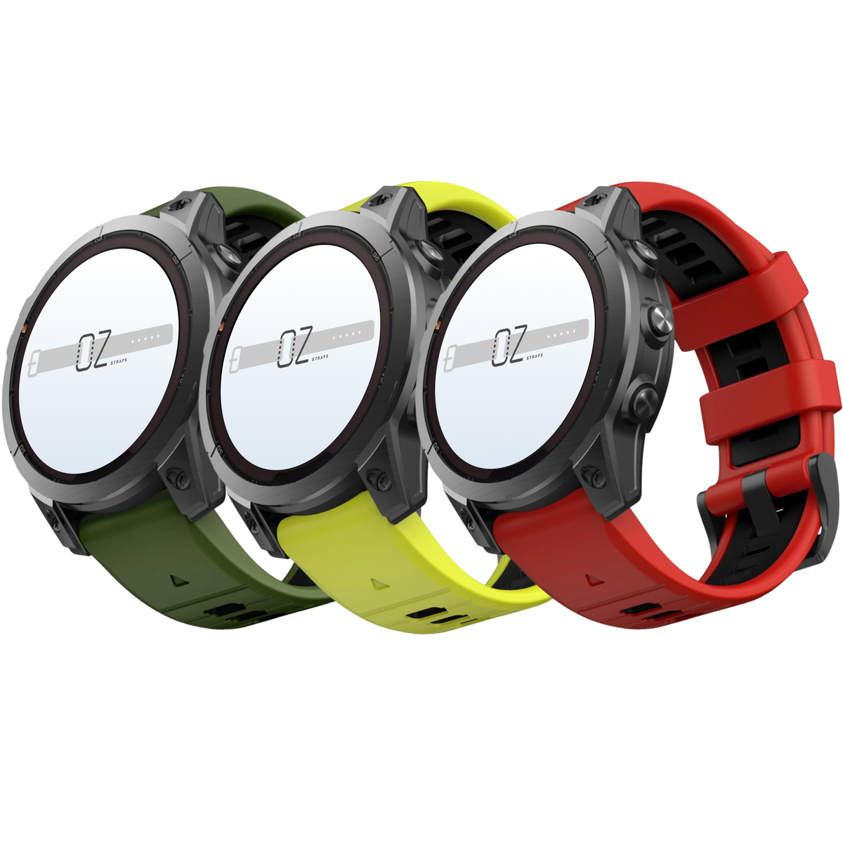 Rugged Sport Silicone Garmin Fenix 6 / 7 / 8 (47MM) Band - OzStraps Rugged Sport Silicone Garmin Fenix 6 / 7 / 8 (47MM) Band - OzStraps