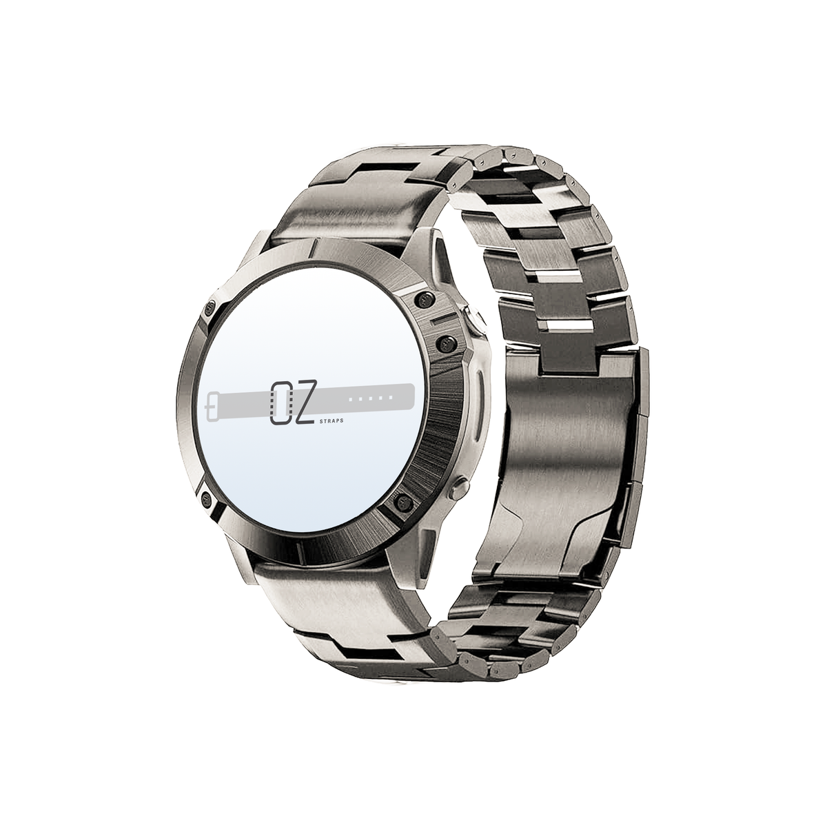 Silver Vented Titanium Garmin Fenix (47MM) Band OzStraps