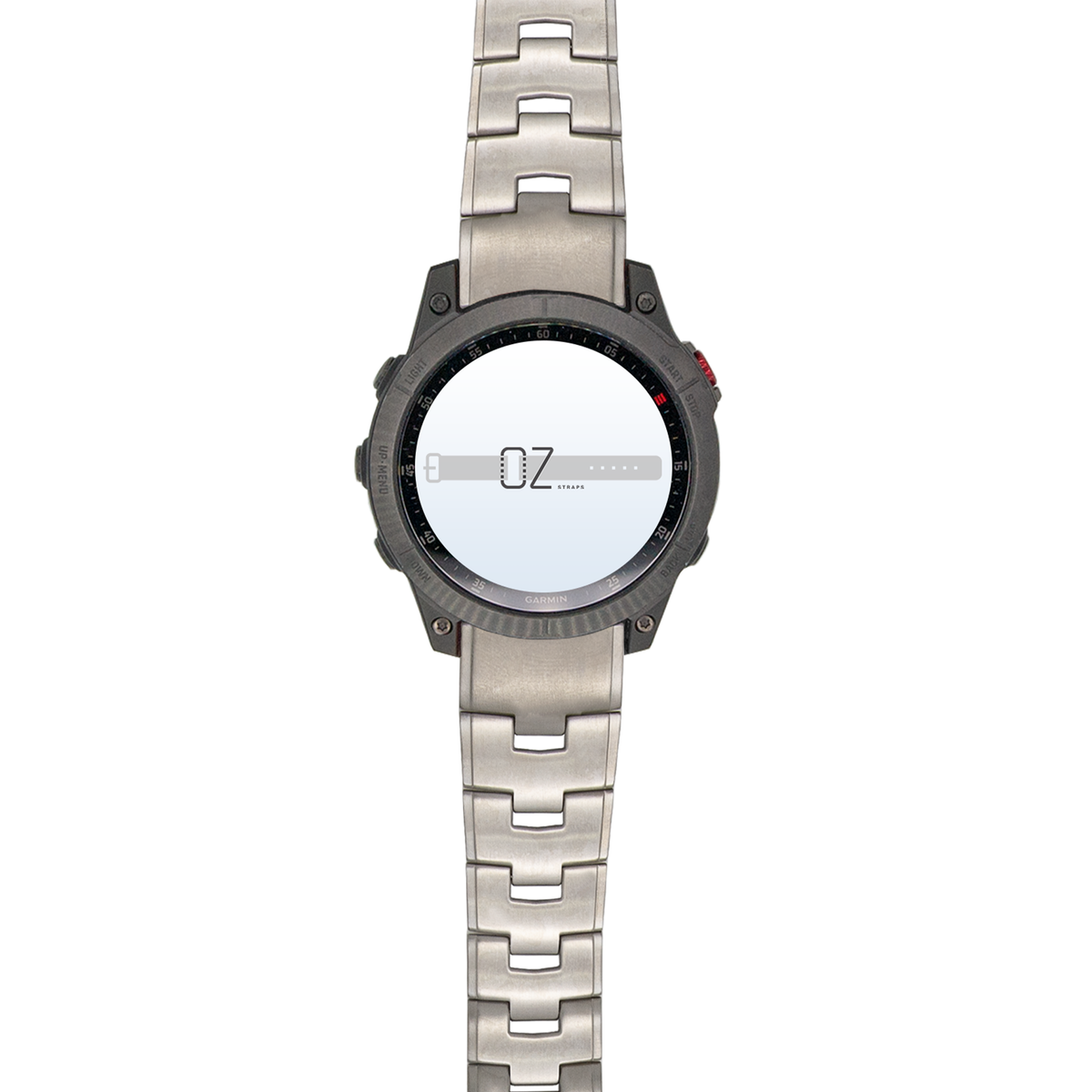 Silver Vented Titanium Garmin Fenix (47MM) Band OzStraps