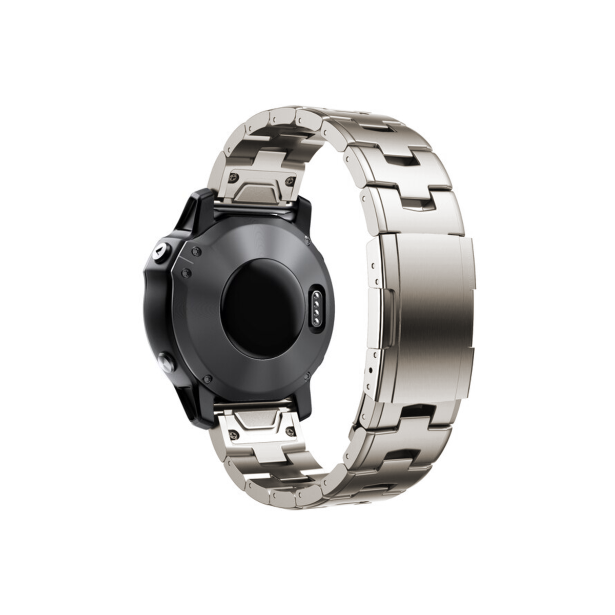 Vented Titanium Bracelet Garmin Quickfit Titanium Silver Vented