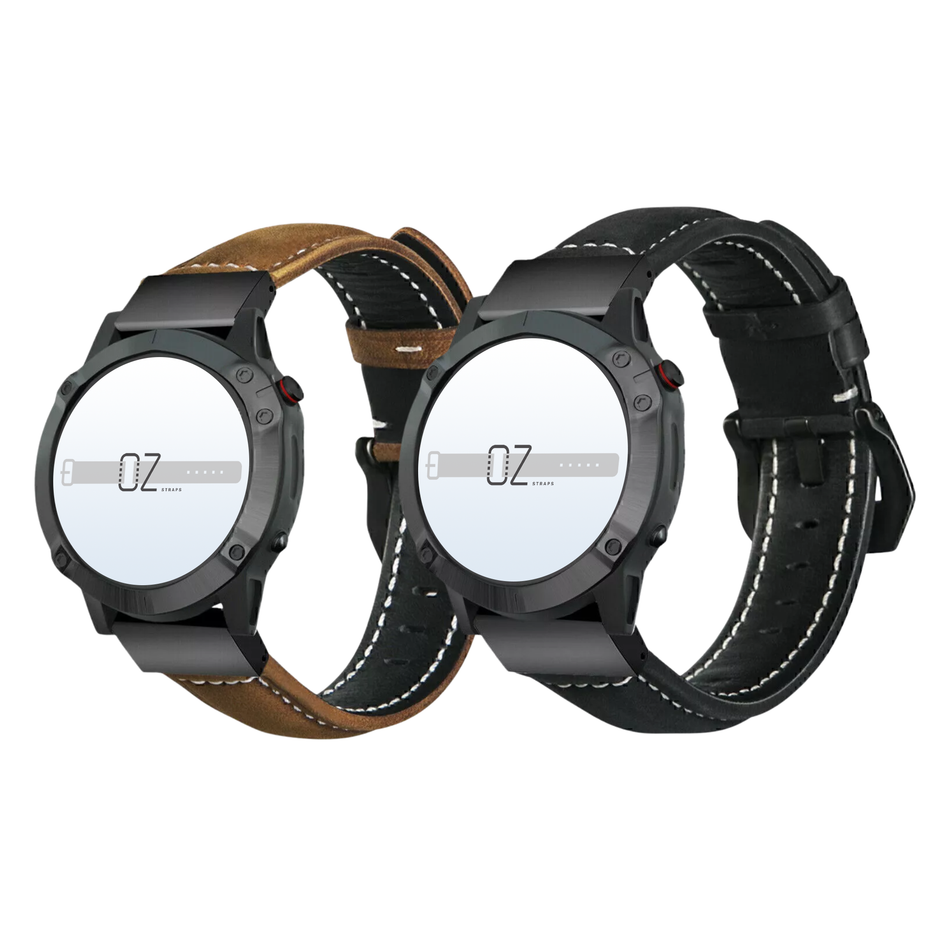 Vintage Leather Garmin Fenix 6 / 7 / 8 (47MM) Band - OzStraps