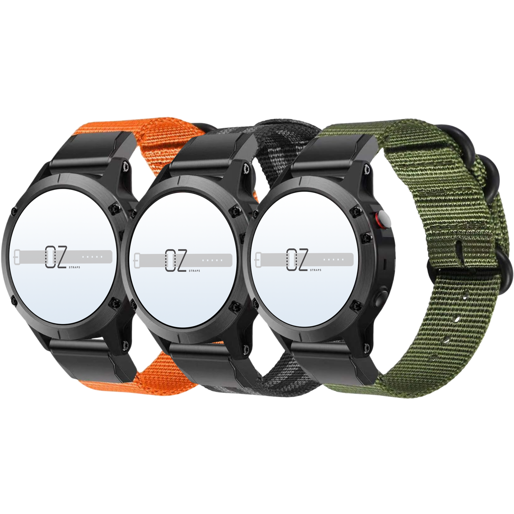 Garmin Fenix 6S 7S 8 43mm with NATO nylon band – breathable, durable, and stylish watch strap