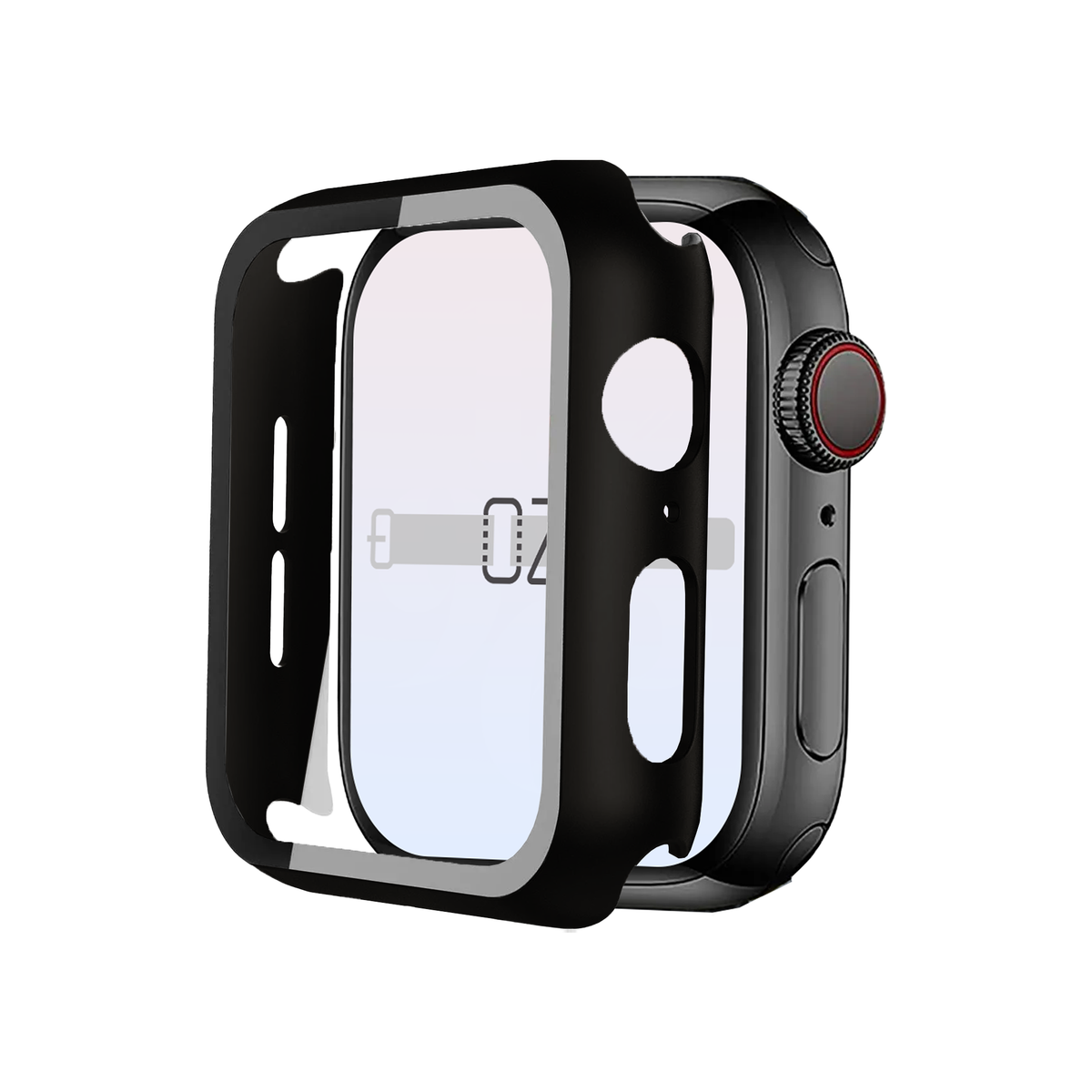 Apple Watch Hybrid Cover (Tempered Glass + Case Protector)