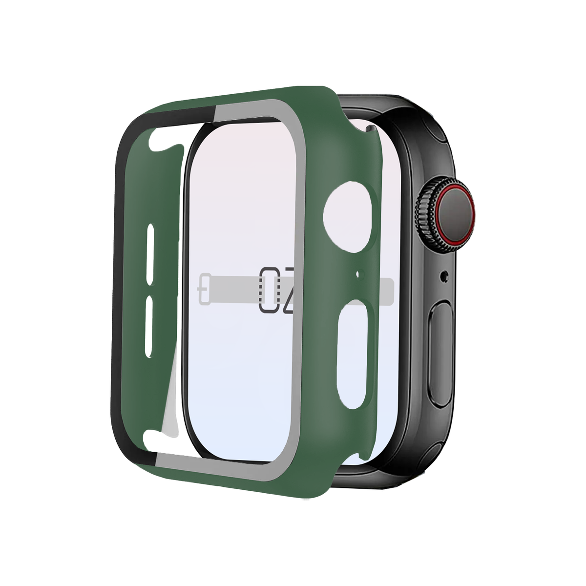 Apple Watch Hybrid Cover (Tempered Glass + Case Protector)