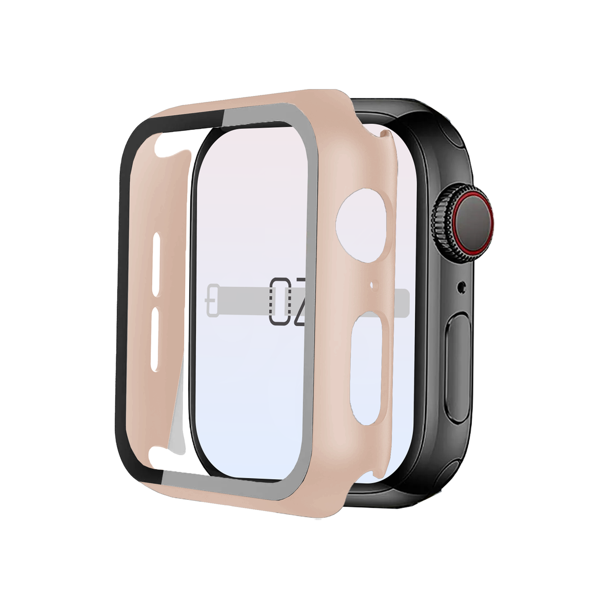 Apple Watch Hybrid Cover (Tempered Glass + Case Protector)