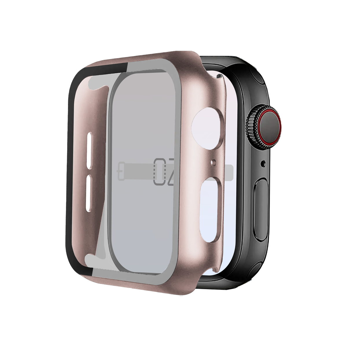 Apple Watch Hybrid Cover (Tempered Glass + Case Protector)