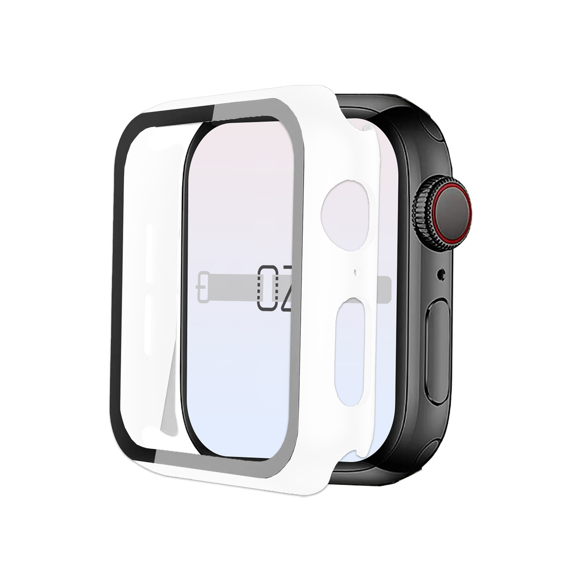 Apple Watch Hybrid Cover (Tempered Glass + Case Protector)