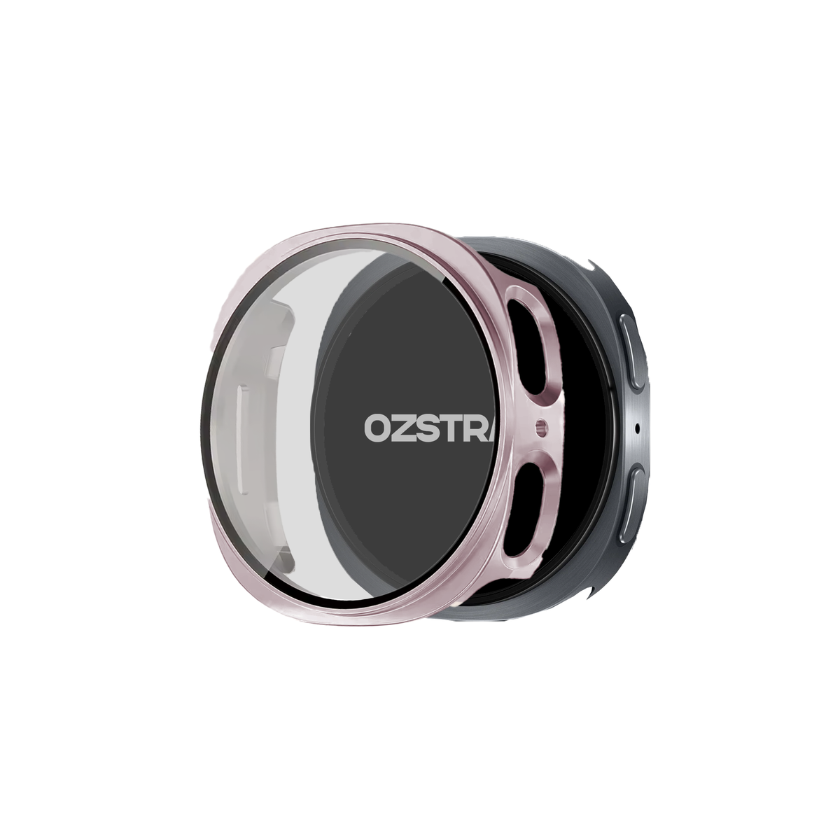 Samsung Galaxy Watch 8 Hybrid Cover (Tempered Glass + Case Protector)