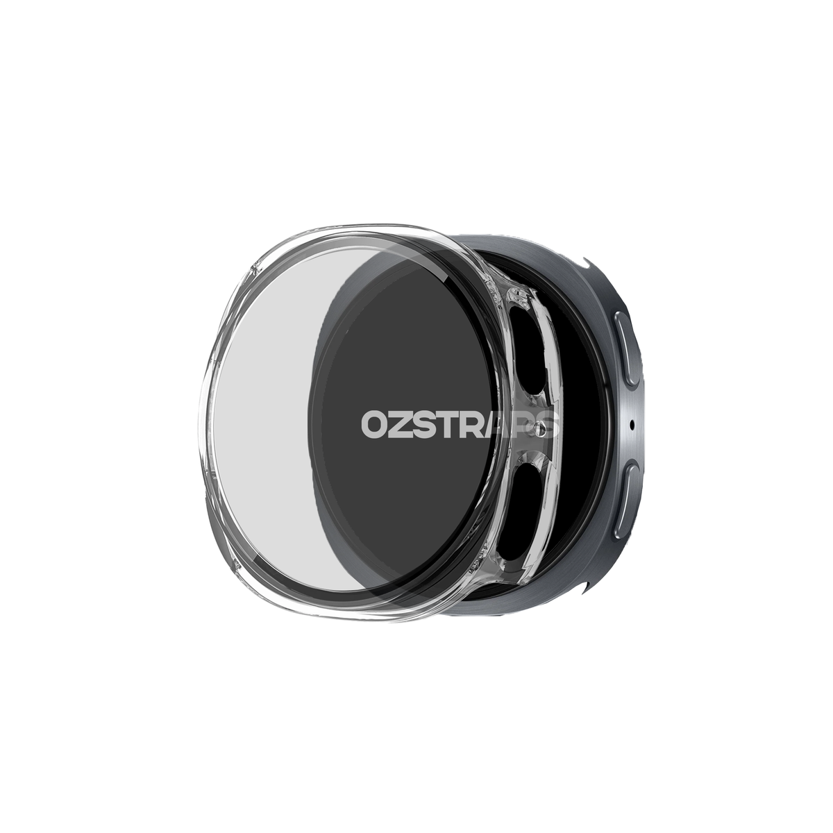 Samsung Galaxy Watch 8 Hybrid Cover (Tempered Glass + Case Protector)