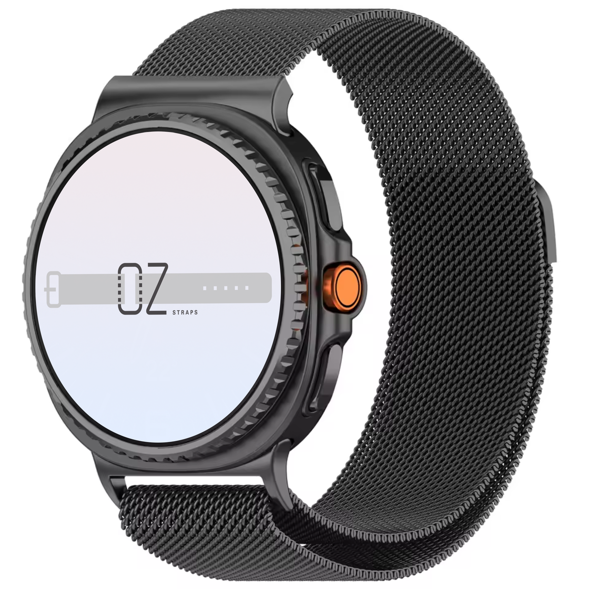 Samsung Galaxy Watch 8 Smartwatch with a Milanese Loop band in Graphite