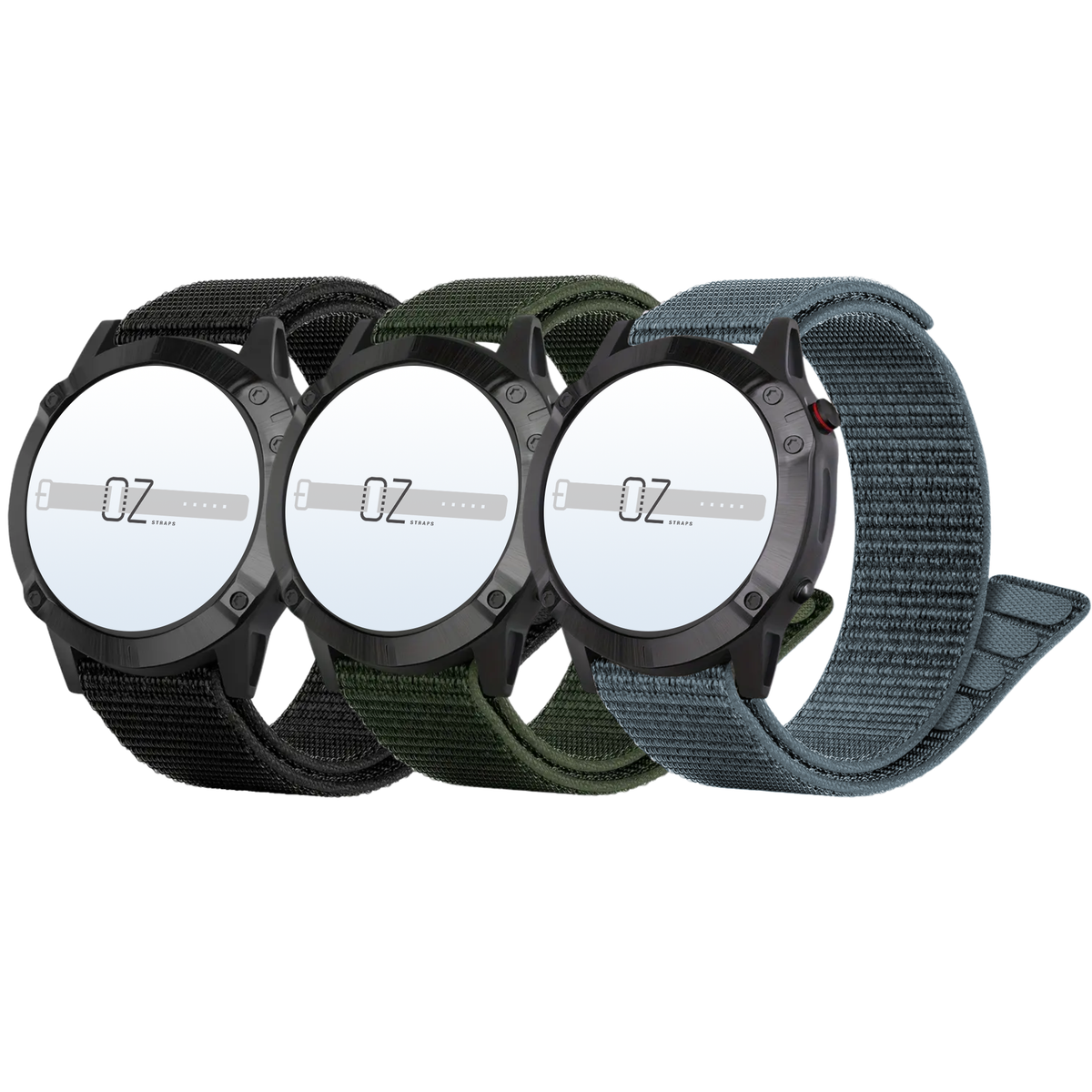 UltraFit Nylon Garmin Fenix 5X/6X/7X Nylon Band - Adjustable Army UltraFit Nylon Garmin Fenix 5X/6X/7X Nylon Band - Adjustable Army