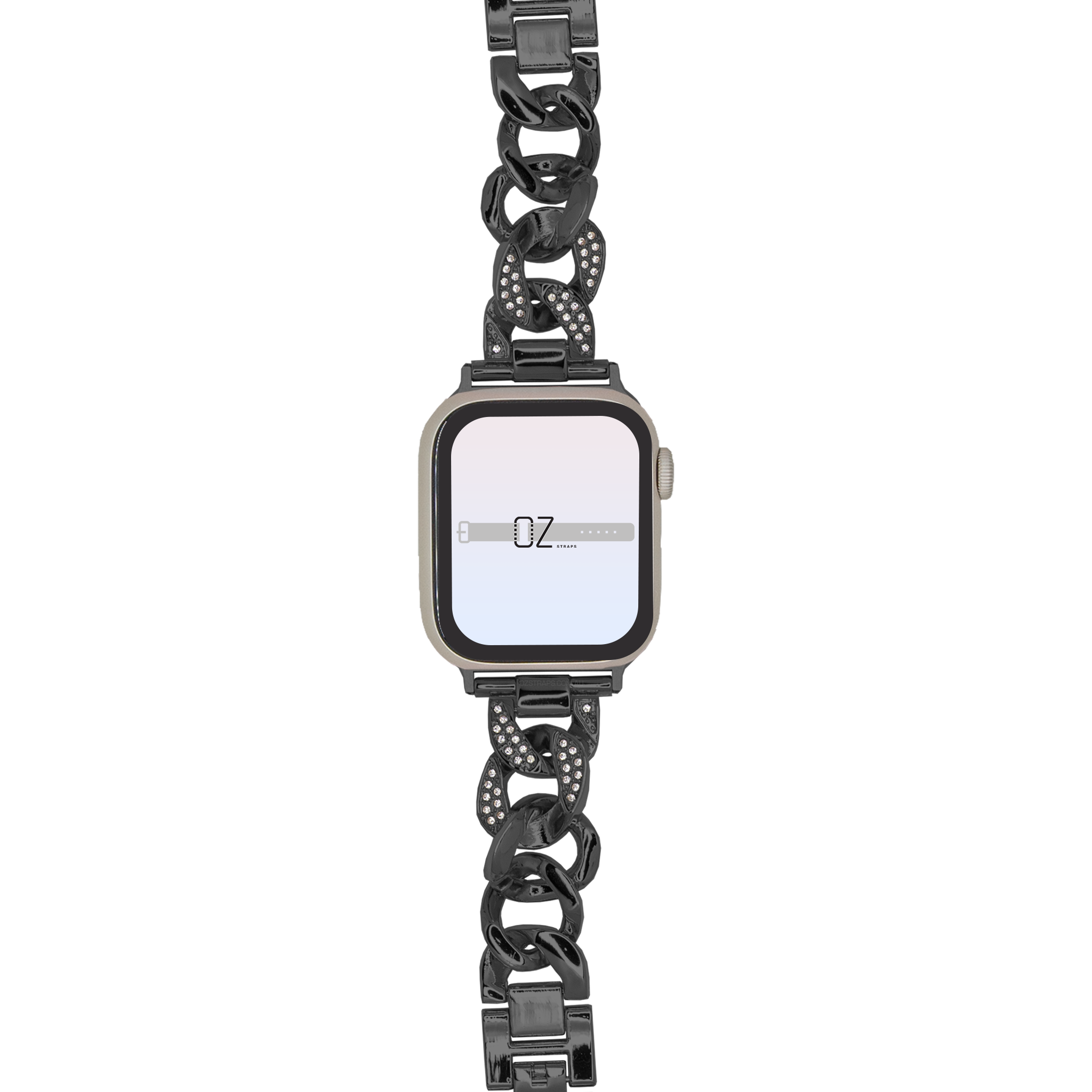 Rhinestone apple sales watch band