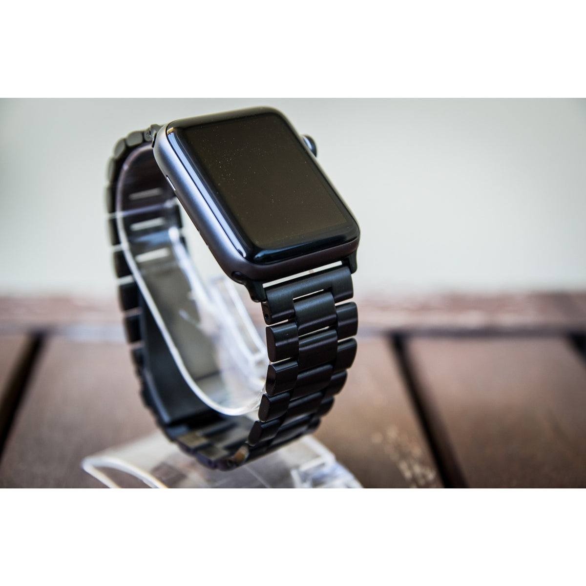 Black Classic Stainless Steel Apple Watch Band - OzStraps