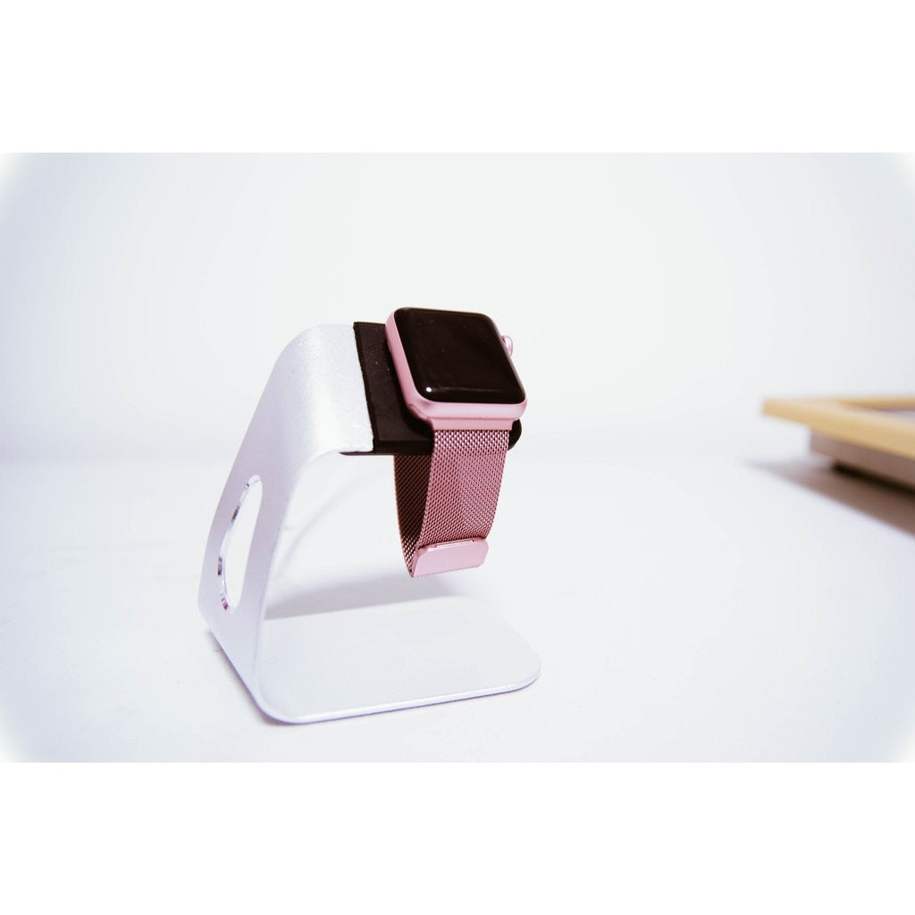 Apple Watch Stand - Silver Aluminium - OzStraps