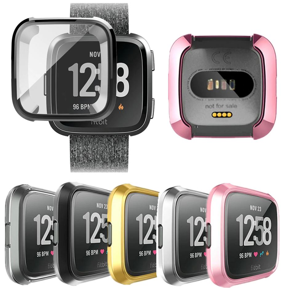 Fitbit Versa 2 Electroplated TPU Protection Case-OzStraps