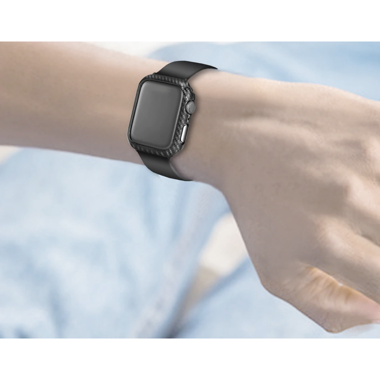 Carbon fiber apple sales watch case 44mm