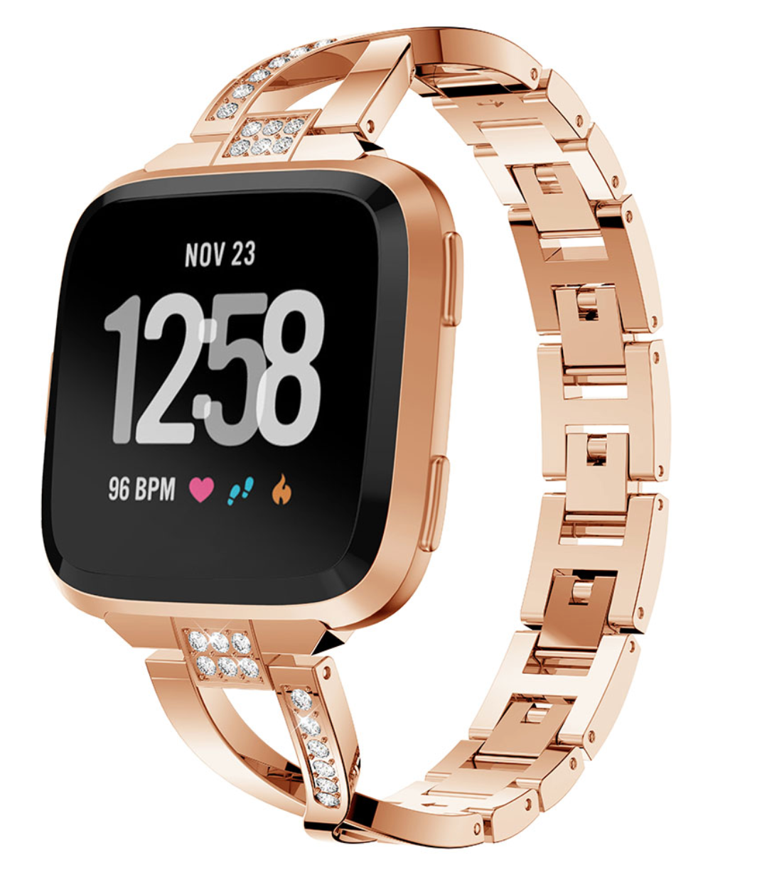 Rose Gold Fitbit Versa Vs Fitbit Versa Smartwatch Rose Gold