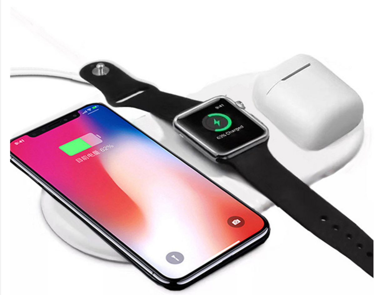 Apple Watch &amp; iPhone &amp; AirPods Fast Wireless Charging Pad - OzStraps