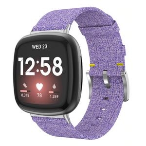 Lavender woven online fitbit versa band